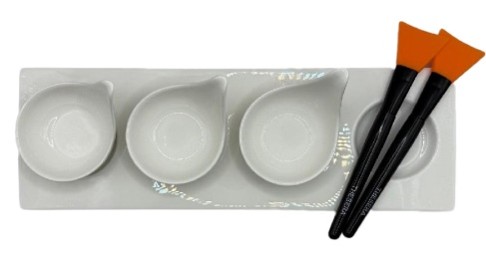 Porcelánové misky + tác